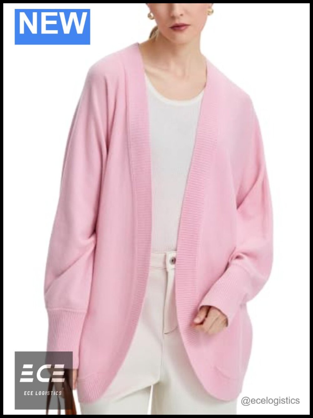 100% Wool Open Front Batwing Sleeve Cardigan Shrug